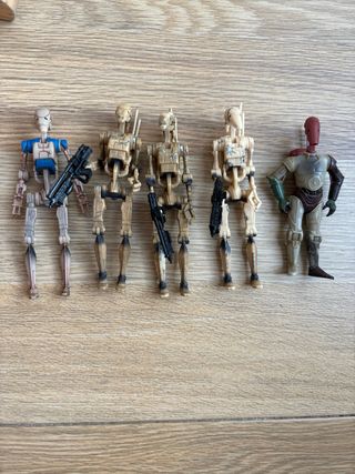 Lote 5 Figuras Battle Droid Star Wars