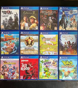 Juegos PS4 12€/unidad