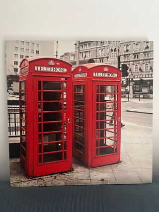Cuadro Londres Cabinas Telefónicas Rojas