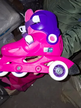 Equipación Patines Niña Rosa y Morado