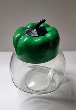 Set 3 Barattoli Vintage Vetro Plastica