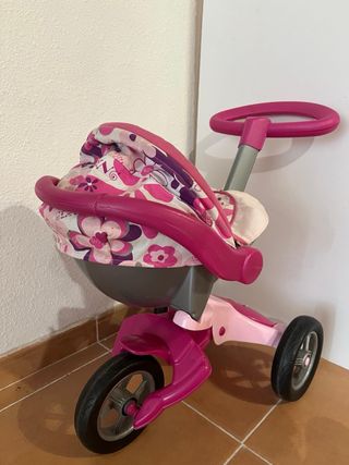 Carrito de bebé juguete transformable rosa