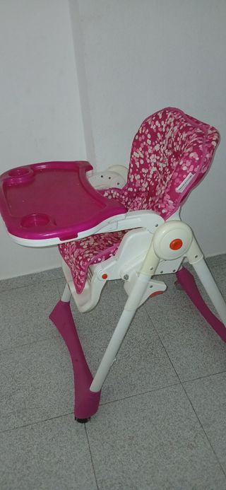 Silla de bebé rosa