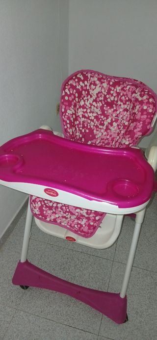 Silla de bebé rosa