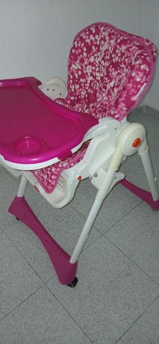 Silla de bebé rosa