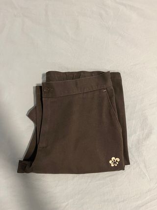 Pantalón largo uniforme marrón