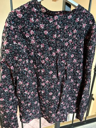 Camicetta donna manica lunga floreale