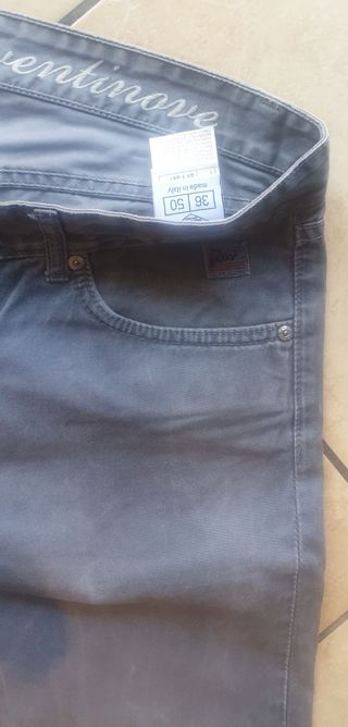 Pantaloni Cinque Uomo Taglia l Grigio
