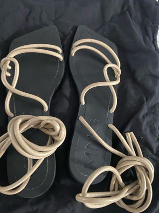 Sandalias Mango Beige