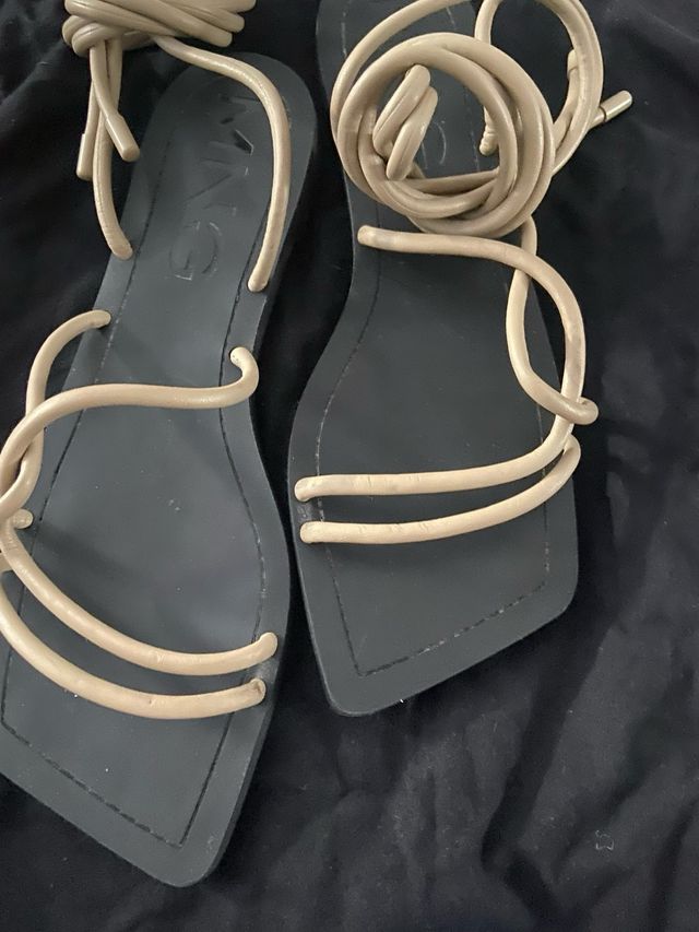 Sandalias Mango Beige