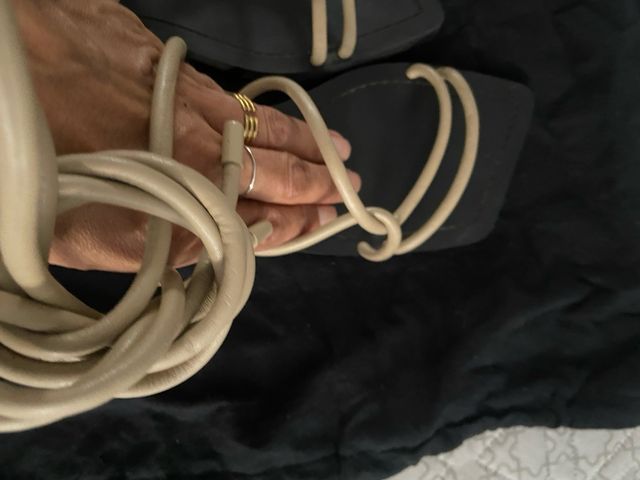 Sandalias Mango Beige