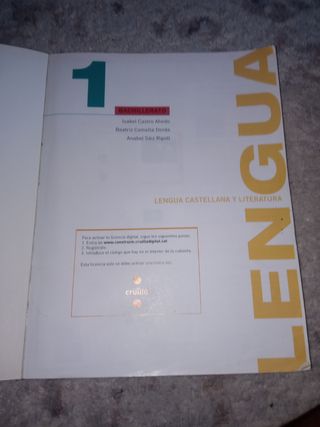 Libro de Lengua castellana y Literatura