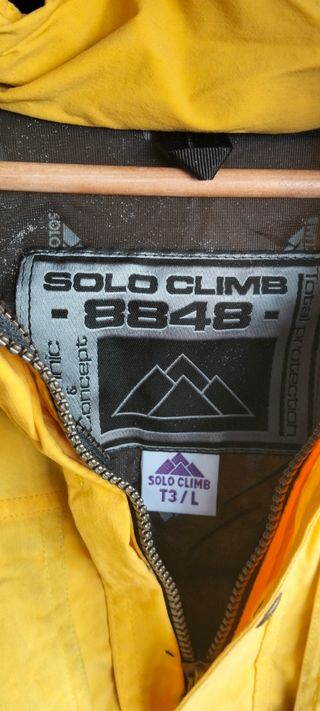 Abrigo alta montaña SOLO CLIMB amarillo talla L. 