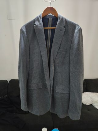 Americana azul hombre