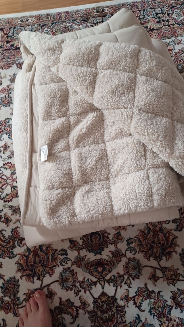 Colcha Zara Home Beige 1.50x2m