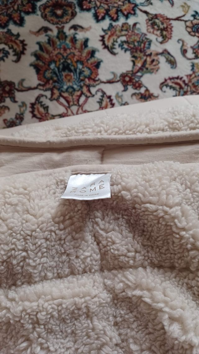 Colcha Zara Home Beige 1.50x2m