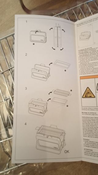 Barbacoa Plegable Mini Roja