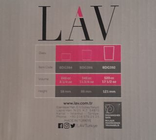 Juego 6 Vasos Colores Coral Bodega LAV