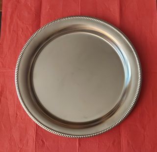 Piatto acciaio inox satinato