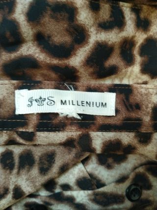 Vestido largo estampado leopardo Milenium