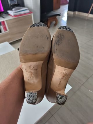 Zapatos de Flamenco Beige Mujer