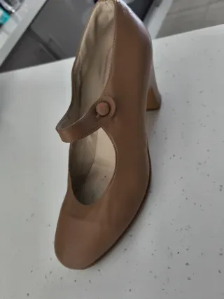 Zapatos de Flamenco Beige Mujer