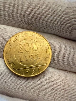 Moneta 200 Lire 1991