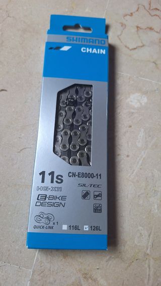 Cadena Shimano CN-E8000-11 126L 11V