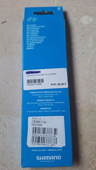 Cadena Shimano CN-E8000-11 126L 11V