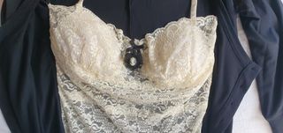 Maglia vintage con top in pizzo