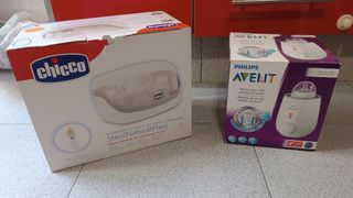 Esterilizador y Calienta Biberones Chicco y Avent