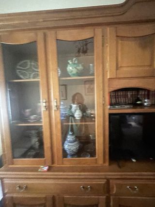 Mueble de salón de madera maciza