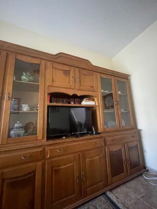 Mueble de salón de madera maciza