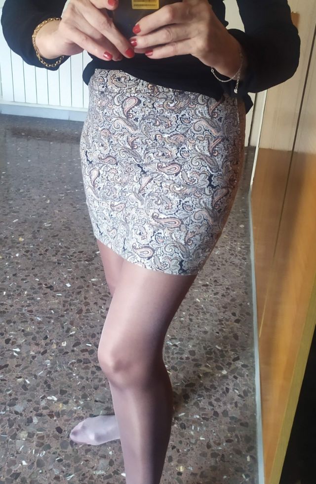 Falda corta invierno Bershka Talla M