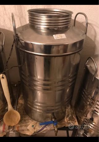 Bidone acciaio inox 50 litri per olio