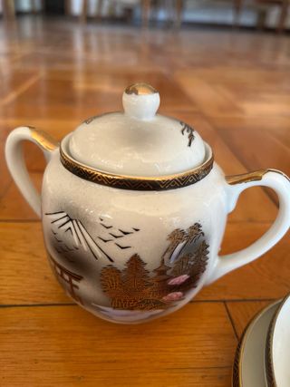 Juego de té chino de porcelana