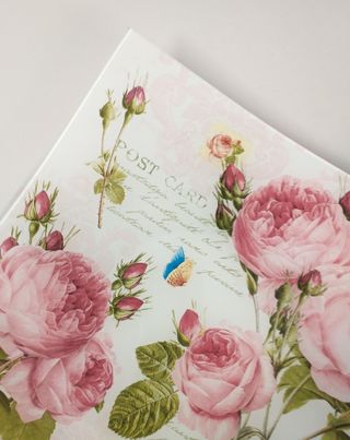 Piatto centrotavola in vetro decorato