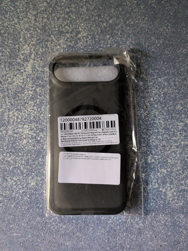 Funda iPhone 17 Air Transparente Magnética