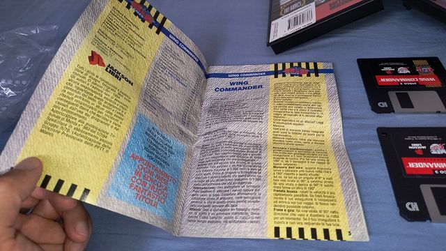 Wing Commander PC Floppy Disk ITA Variante VHS