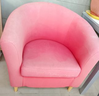 Sillón Ikea rojo, funda cambiable
