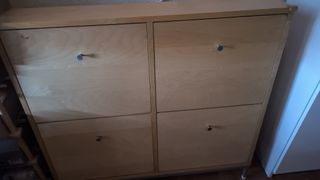 Mueble Zapatero Ikea Madera y Metal