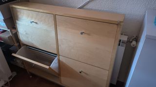 Mueble Zapatero Ikea Madera y Metal