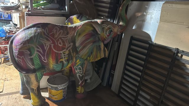 Elefante Fibra Vidrio 1.80mts de largo X 1,20 alto