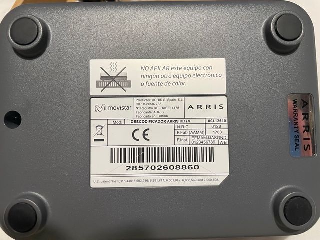 Decodificador Movistar+ con Mando. A ESTRENAR