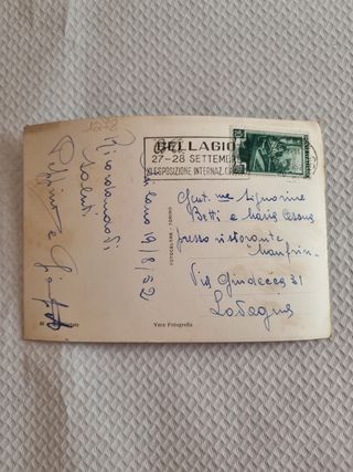 Lotto 4 cartoline Milano viaggiate 1952