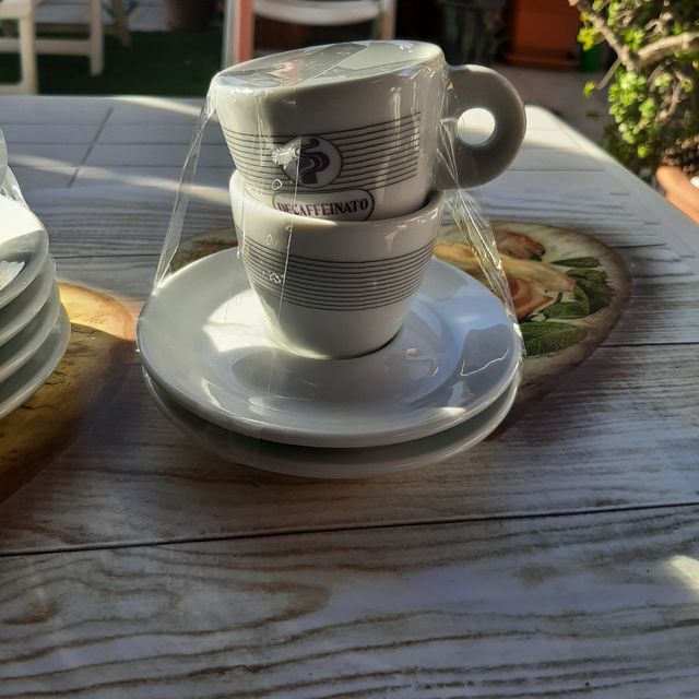 Tazzine caffè Portioli Decaffeinato porcellana