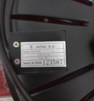 Brasero eléctrico Solac