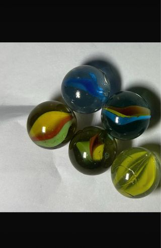 Canicas de vidrio de colores
