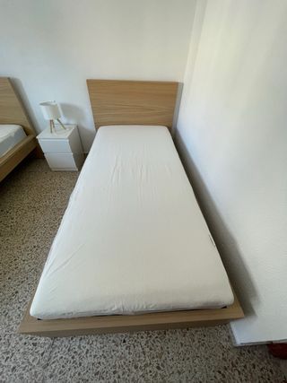 Cama individual de madera 90x2