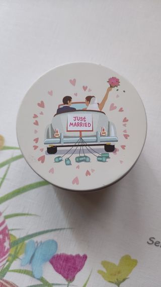 Scatolina in metallo Just Married